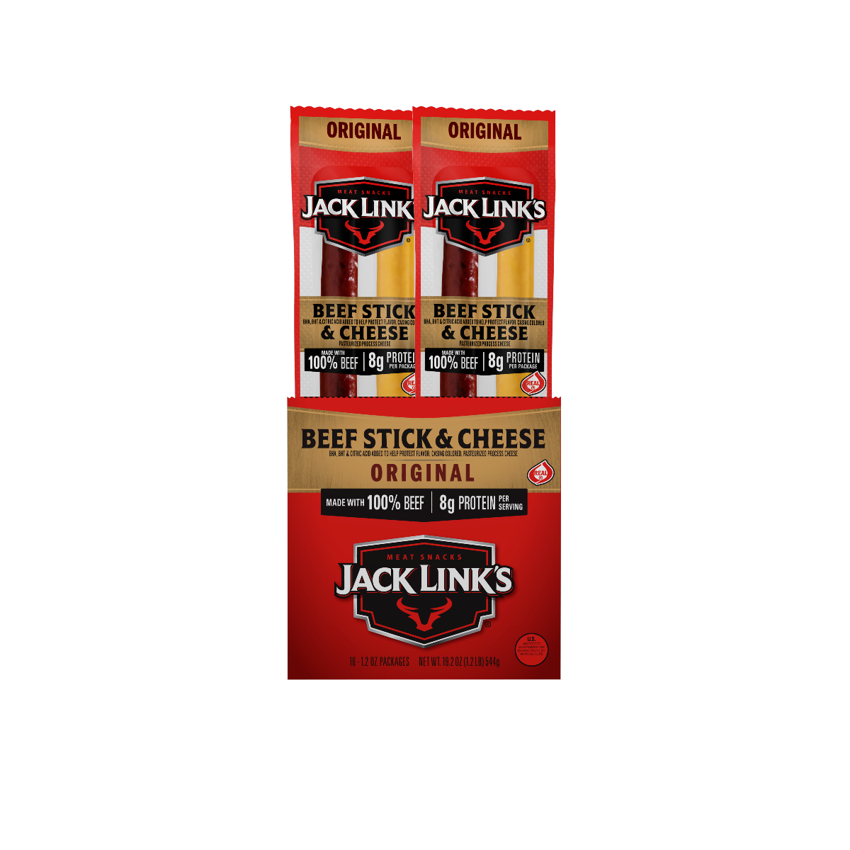 Original Beef & Cheese Combos - 16 Pack,1.2 oz each