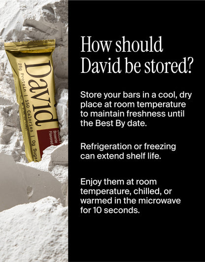 David High Protein Bars No Sugar - Sugar Free Protein Bars, Low Carb, Gluten Free - 28g of Protein, 150 Calories - Pack of 12