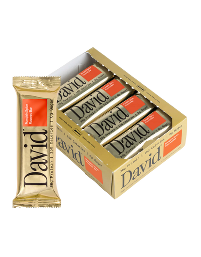 David High Protein Bars No Sugar - Sugar Free Protein Bars, Low Carb, Gluten Free - 28g of Protein, 150 Calories - Pack of 12